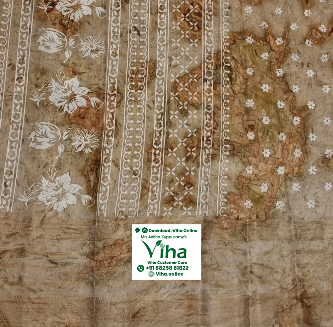 Cotton Silk Saree With Blouse