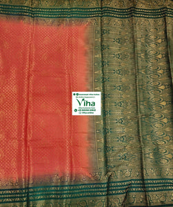 Soft Silk Saree with Blouse & with Grand Pallu