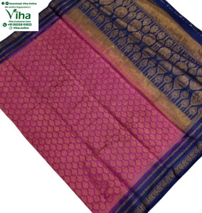 Soft Silk Saree with Blouse & with Grand Pallu