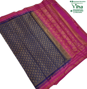 Soft Silk Saree with Blouse & with Grand Pallu