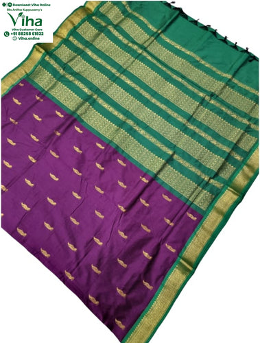 Kalyani Cotton Saree with Blouse & with Grand Pallu