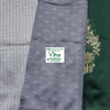 Cotton Silk Saree with Blouse, zigzag pattern and small repeating diamond-like motifs