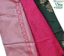 Cotton Silk Saree With Blouse & With Pallu