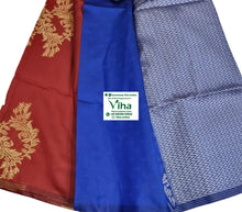 Cotton Silk Saree With Blouse & With Pallu