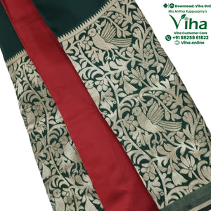 Cotton Silk Saree With Blouse & With Pallu