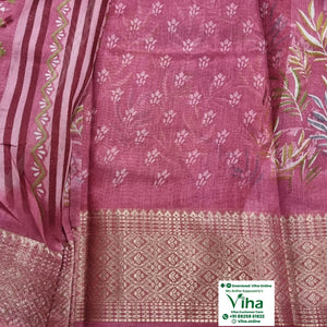 Cotton Silk Saree with Blouse