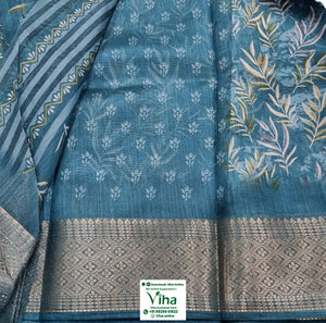 Cotton Silk Saree with Blouse