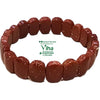 Red Gold Stone Bracelet with sparkling reflective inclusions