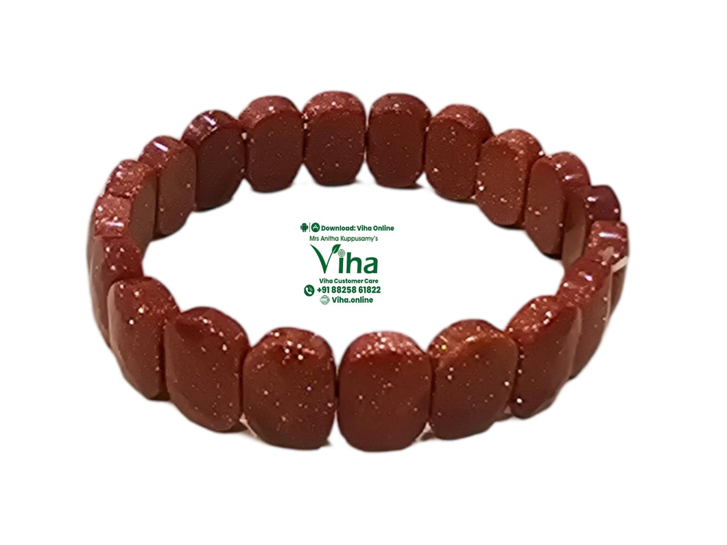 Red Gold Stone Bracelet