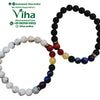 Couple Bracelet Crystal, beads in an interlocking arrangement