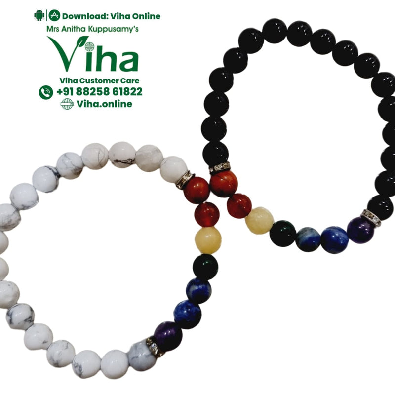Couple Bracelet Crystal, beads in an interlocking arrangement