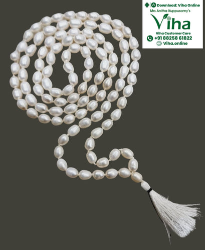 Real Pearl Mala - 108+1 Beads