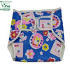 Water Proof Walcro Diaper with a blue pattern and central oval pad