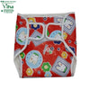 Water Proof Walcro Diaper with a red fabric and cartoon graphics