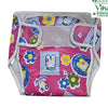 Water Proof Walcro Diaper with flower and rabbit graphics