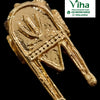 Impon Thali, elongated arched plaque with a raised symbol