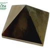 Pyrite Pyramid, brownish-grey with textured triangular faces