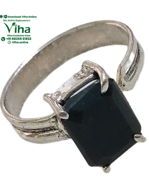 Natural Bloodstone White Metal Ring for Unisex with rectangular stone