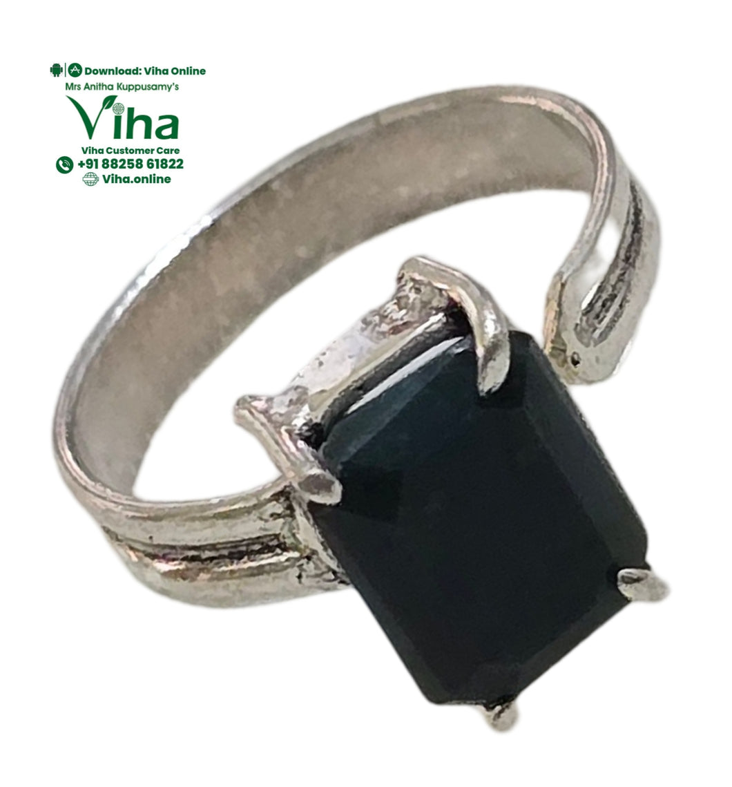 Natural Bloodstone White Metal Ring for Unisex