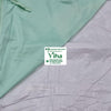 Baby Sheet With Towel - Water Proof, mint green fabric folded over a white waterproof lining sheet