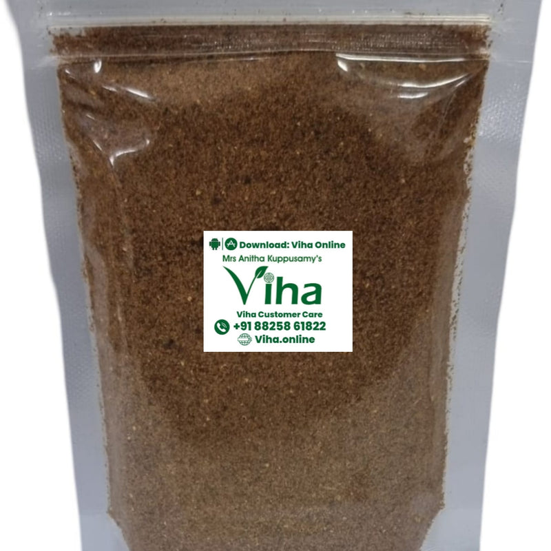 Homemade Ellu Sadha Podi | Sesame Rice Mix Powder, in a transparent pouch