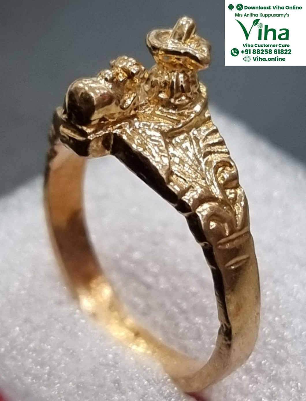 Impon Shivling Nandi Ring