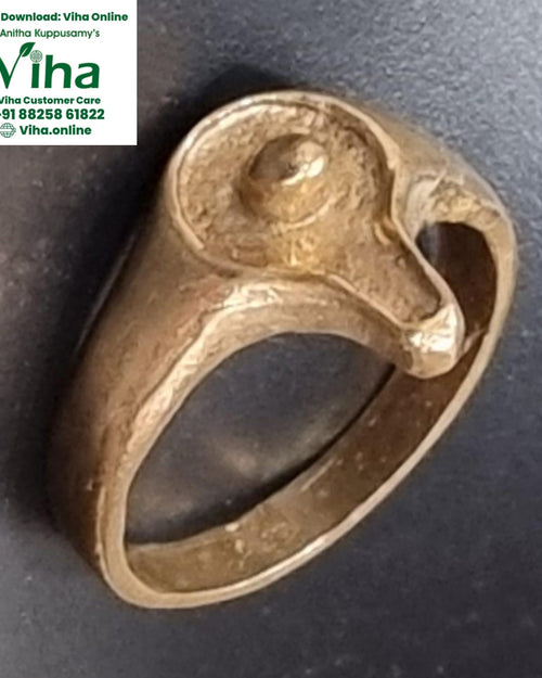 Impon Shiv Ling Ring, raised central protrusion and extension