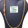Impon Mugappu Chain with textured mesh chain and bead cluster