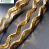 Impon Neli Bangle with wavy zigzag pattern and textured edges