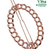 Hair Clip, a shiny rose-gold-toned hair clip featuring a chunky, interlinked chain loop around two thin pins
