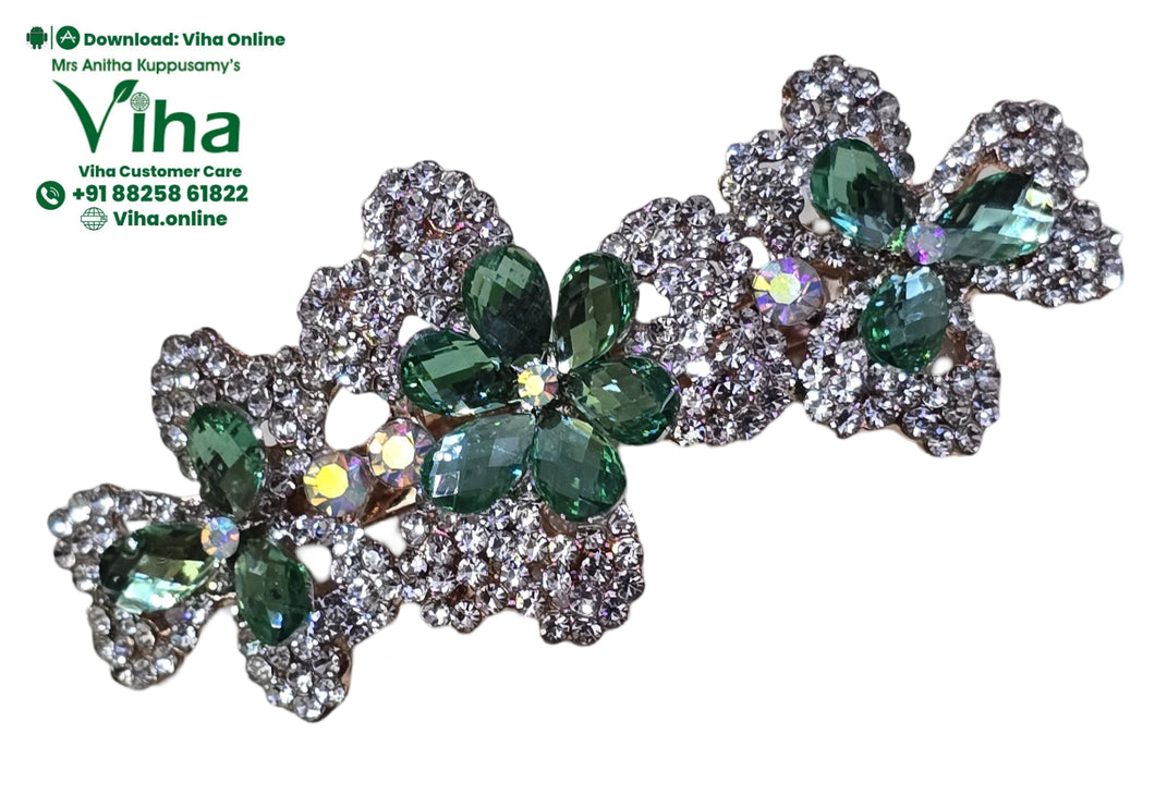 Hair Clip Studded with Stones