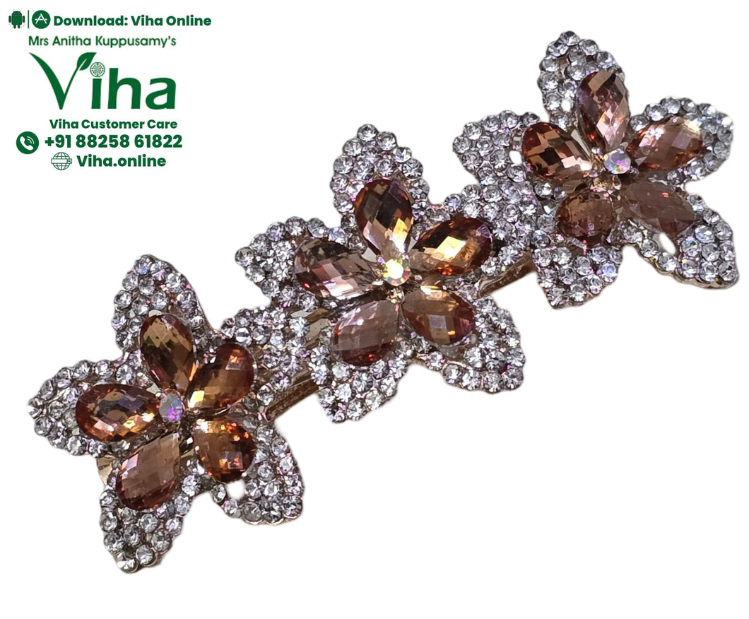 Hair Clip Studded with Stones