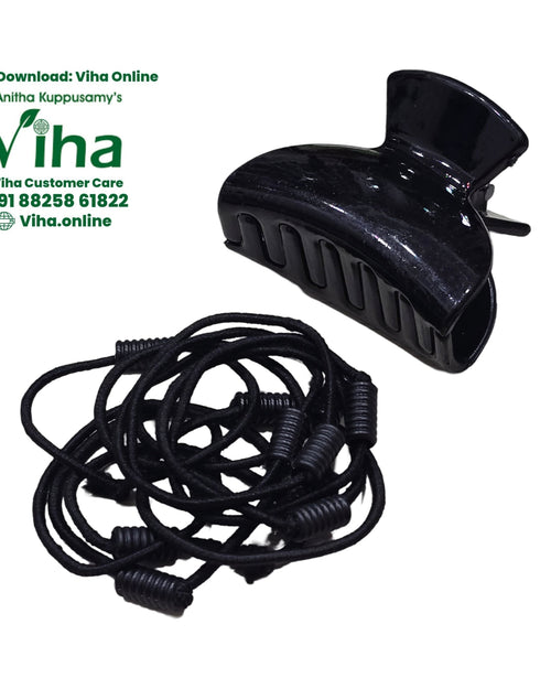 Hair Band & Hair Clip with interlocking teeth on clip