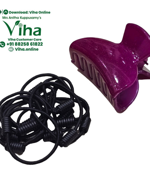 Hair Band & Hair Clip with vertical slots on clip
