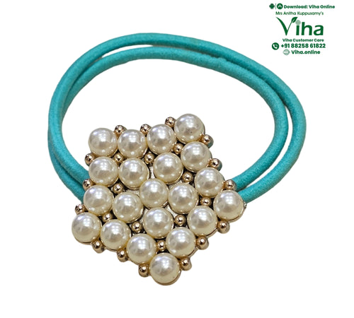 Hair Band with White Beads