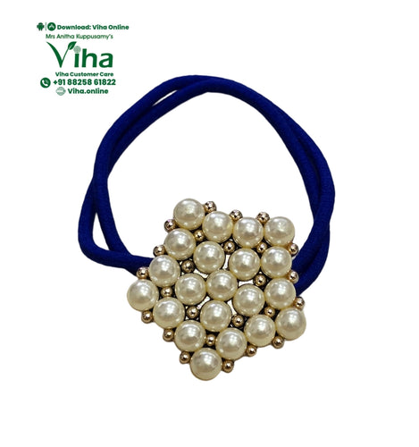 Hair Band with White Beads