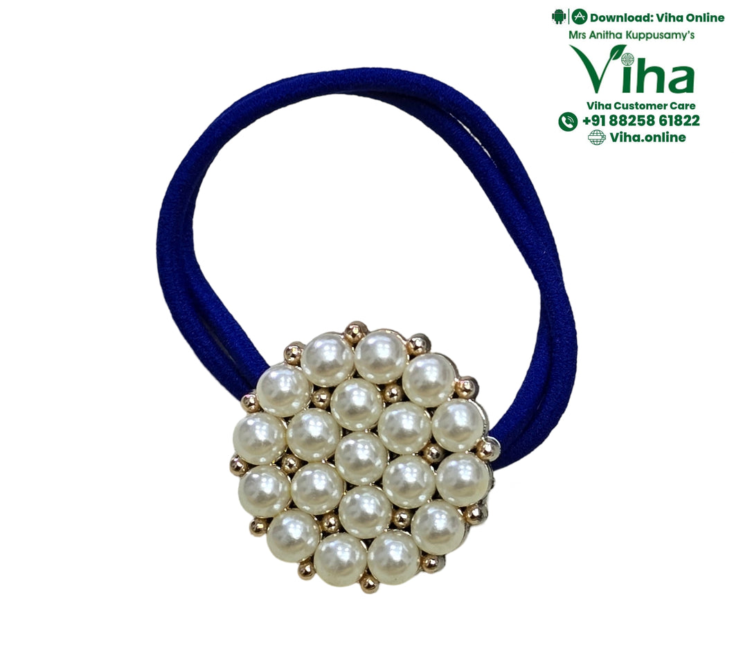 Hair Band with White Beads