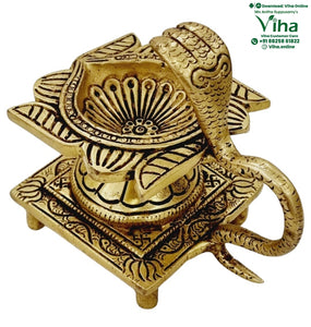 Naga Swastik Deepam / Lamp - Brass