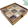 Wooden Masala Box with transparent lid
