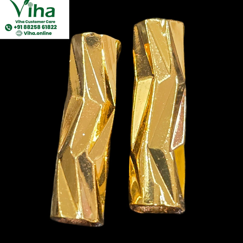 Impon Thali Nanal Kuzha with tubular beads and a faceted surface