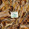 Impon Thali Nanal Kuzha, a pile of shiny gold-toned faceted round beads