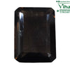 Smoky Quartz Stone, a dark brown, faceted, rectangular gemstone with angled corners and a reflective, polished surface finish