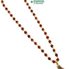 Rudraksh Radha Krishna Pendant Mala with ornate pendant and figure