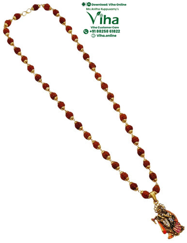 Rudraksh Radha Krishna Pendant Mala