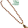 Rudraksh Shiv Pendant Mala with dark brown beads and pendant