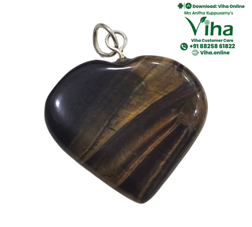 Tiger Eye Heart Pendant