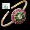 Premium Quality Bracelet with a circular centerpiece and textured band