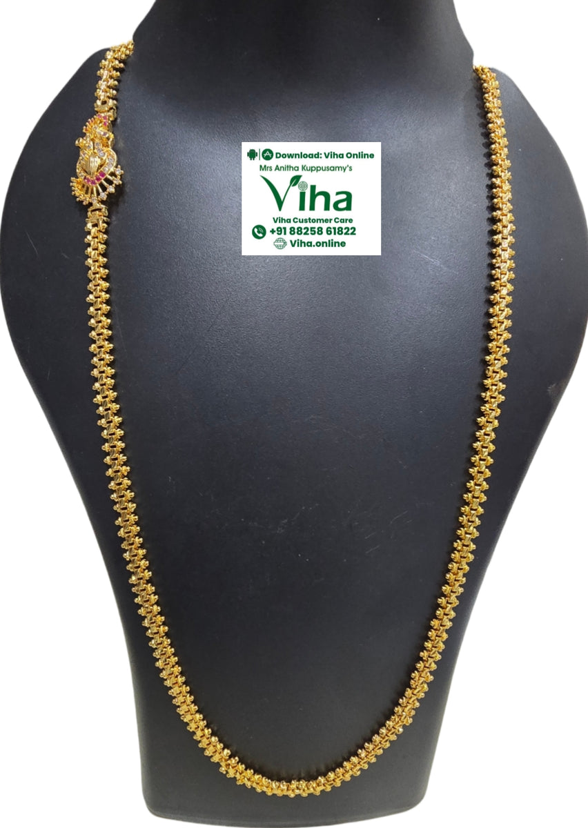 Peacock Mugappu Impon Chain – Viha Online