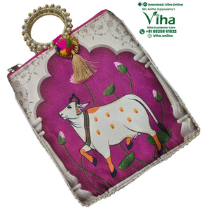 Bangle Handle Cow Bag