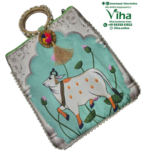 Bangle Handle Cow Bag